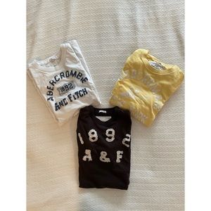Three Abercrombie & Fitch muscle shirts